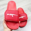 Magic tape fashion designer logo 35-46 anti slip OEM slides slippers colorful made in China