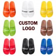 2019 Factory Wholesale Men Slipper Sandal Men's Slide Custom Print Beach Unisex Slide Slipper