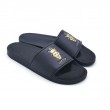 Wholesale OEM Logo new design PCU Flat And Anti-skip Blank Slide Sandals Plain custom mens rubber slippers
