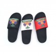 footwear manufacturers haitian flag slippers, PVC flag summer beach home house advertisement Haiti flag slides slippers men