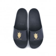 Wholesale OEM Logo new design PCU Flat And Anti-skip Blank Slide Sandals Plain custom mens rubber slippers